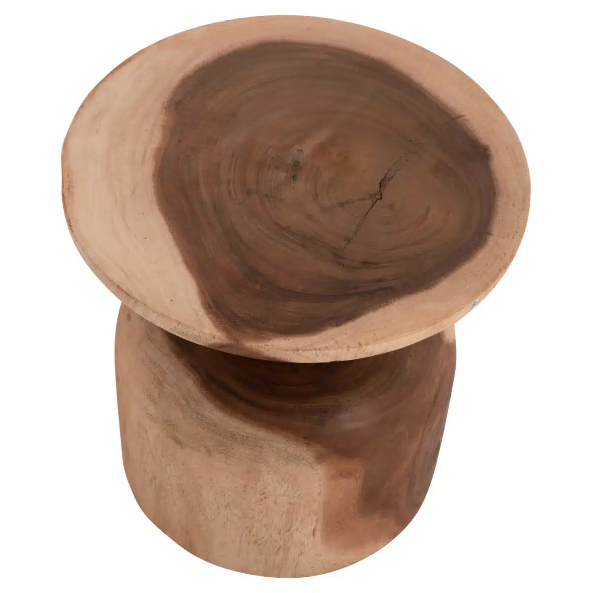 Pumbe S Βοηθητικό Τραπεζάκι Ξύλο Suar Φυσικό Φ40x40cm - Image 10