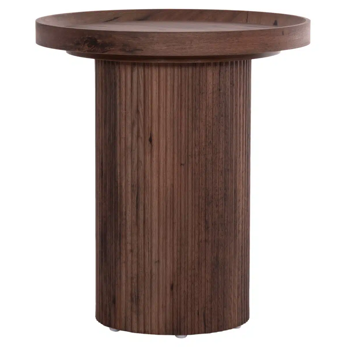 Margon Βοηθητικό Τραπέζι MDF Σκούρο Καφέ Ξύλου Φ45x50.5cm - Image 4