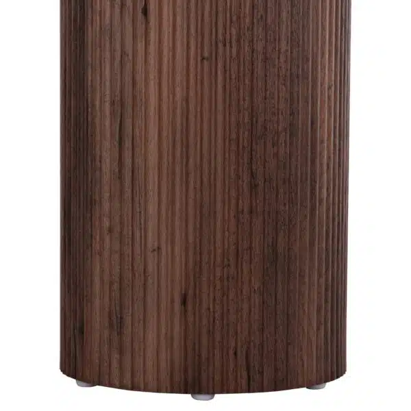 Margon Βοηθητικό Τραπέζι MDF Σκούρο Καφέ Ξύλου Φ45x50.5cm - Image 7