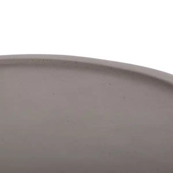 Tred Βοηθητικό Τραπέζι Fiber Cement Γκρι & Φυσικό Rattan Φ40x61cm - Image 7