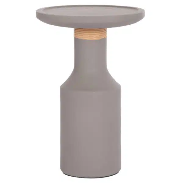 ΒΟΗΘΗΤΙΚΟ ΤΡΑΠΕΖΙ TRED(T) HM18169.03 FIBER CEMENT ΓΚΡΙ-ΦΥΣΙΚΟ RATTAN--Φ40x61Υεκ.