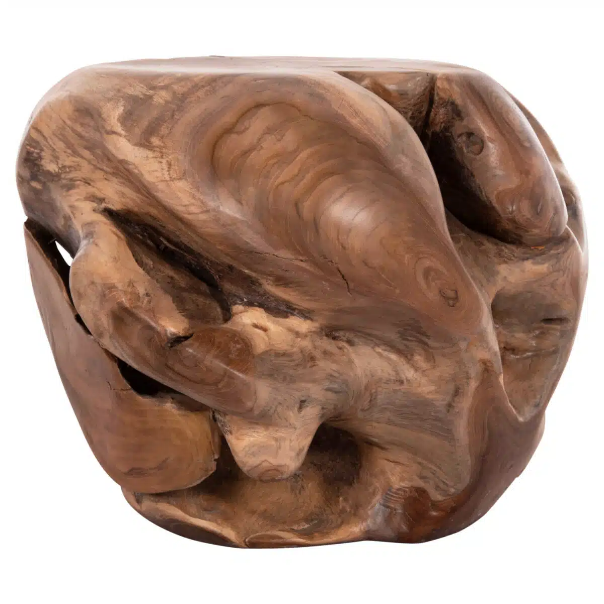 Loggy Βοηθητικό Τραπέζι Ξύλο Teak Φυσικό 50x50x50cm - Image 4