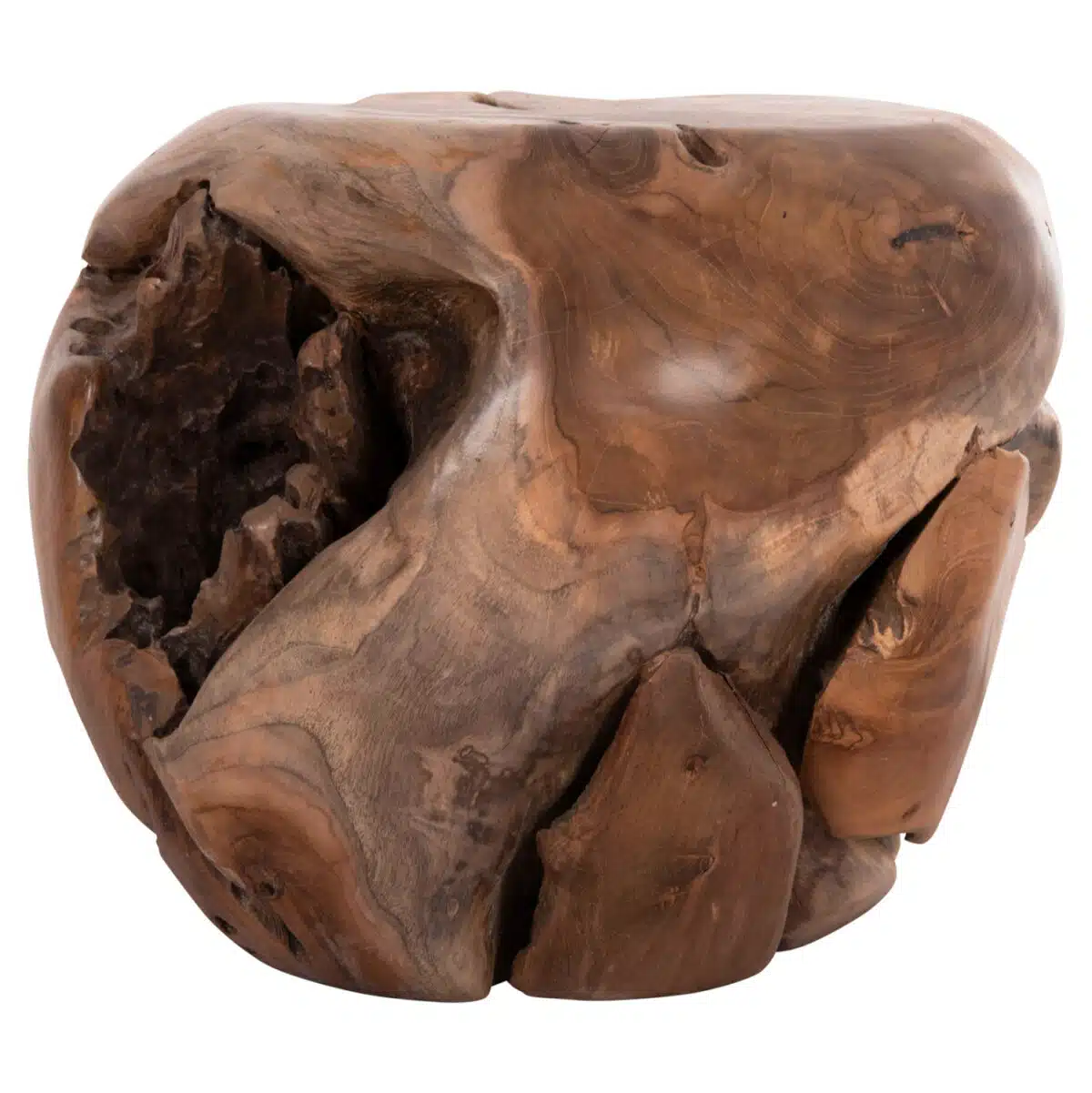 Loggy Βοηθητικό Τραπέζι Ξύλο Teak Φυσικό 50x50x50cm - Image 5