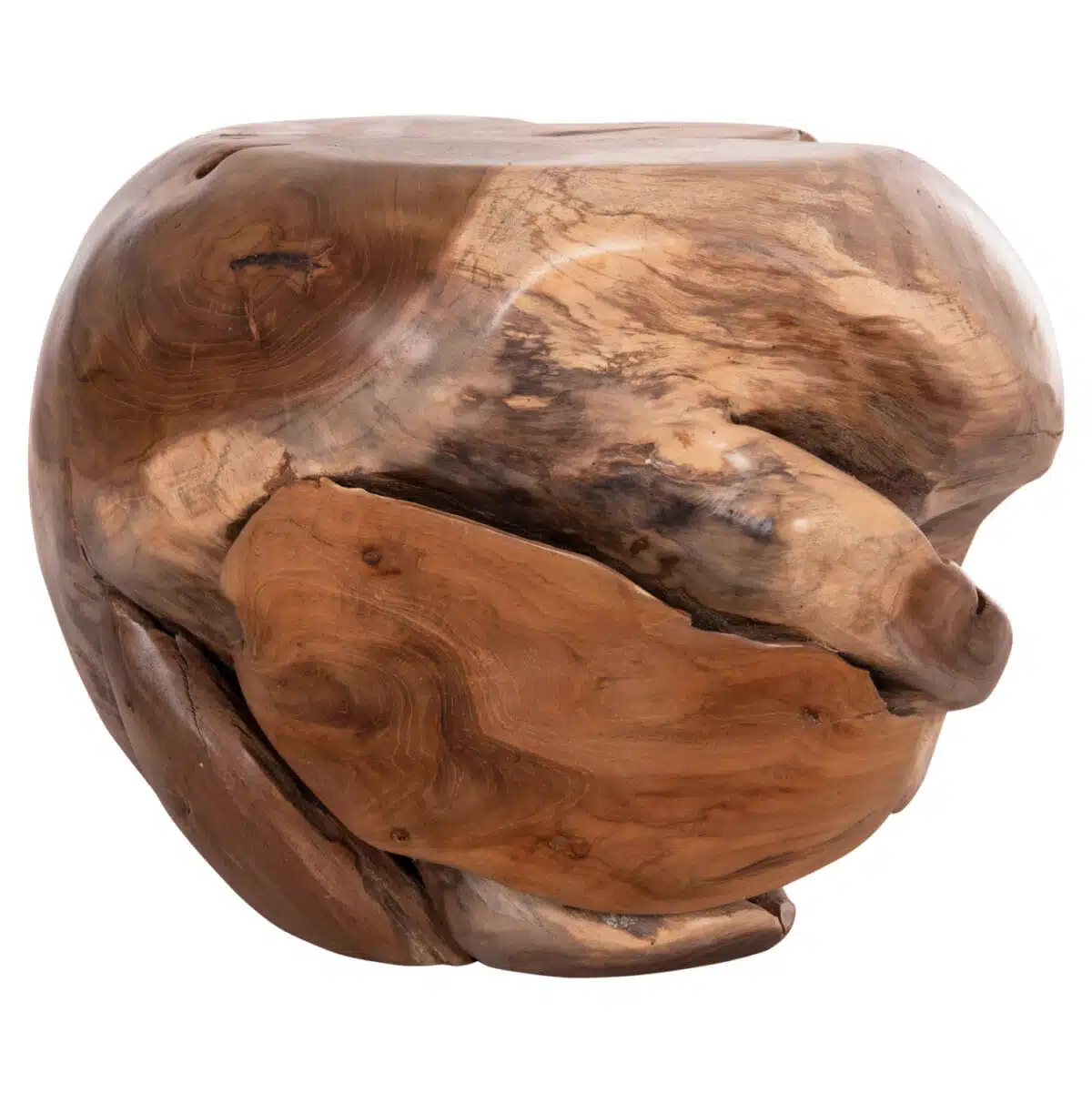 Loggy Βοηθητικό Τραπέζι Ξύλο Teak Φυσικό 50x50x50cm - Image 6