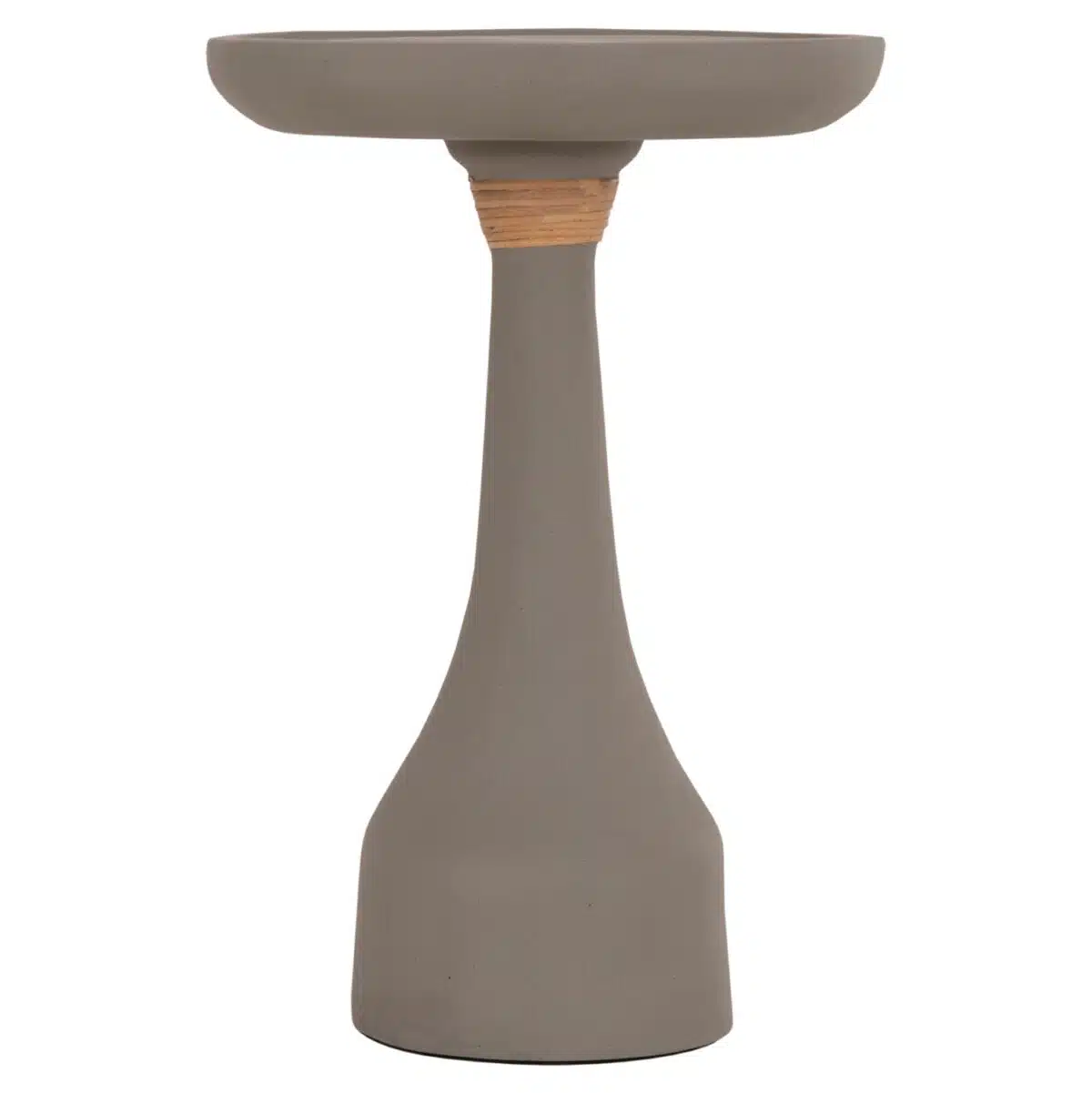 Torg Βοηθητικό Τραπέζι Λαμπατέρ Fiber Cement Γκρι Φ41x62cm - Image 3