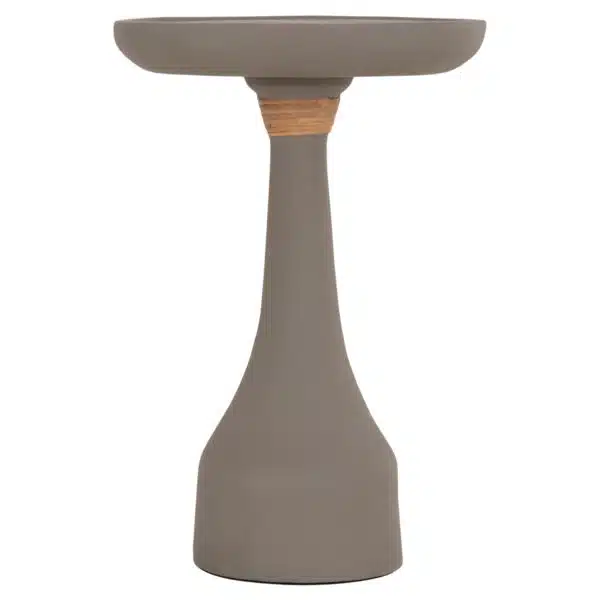 Torg Βοηθητικό Τραπέζι Λαμπατέρ Fiber Cement Γκρι Φ41x62cm - Image 3