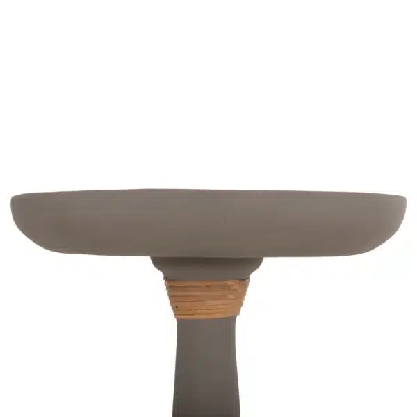 Torg Βοηθητικό Τραπέζι Λαμπατέρ Fiber Cement Γκρι Φ41x62cm - Image 4