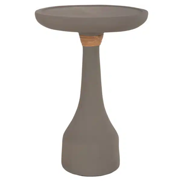 Torg Βοηθητικό Τραπέζι Λαμπατέρ Fiber Cement Γκρι Φ41x62cm - Image 7