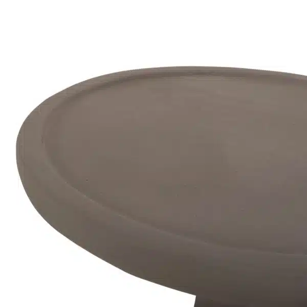 Torg Βοηθητικό Τραπέζι Λαμπατέρ Fiber Cement Γκρι Φ41x62cm - Image 9