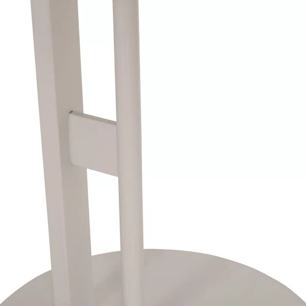 Alper Οβάλ Βοηθητικό Τραπέζι MDF Sonoma & Λευκό Μέταλλο 50x50x51cm - Image 9