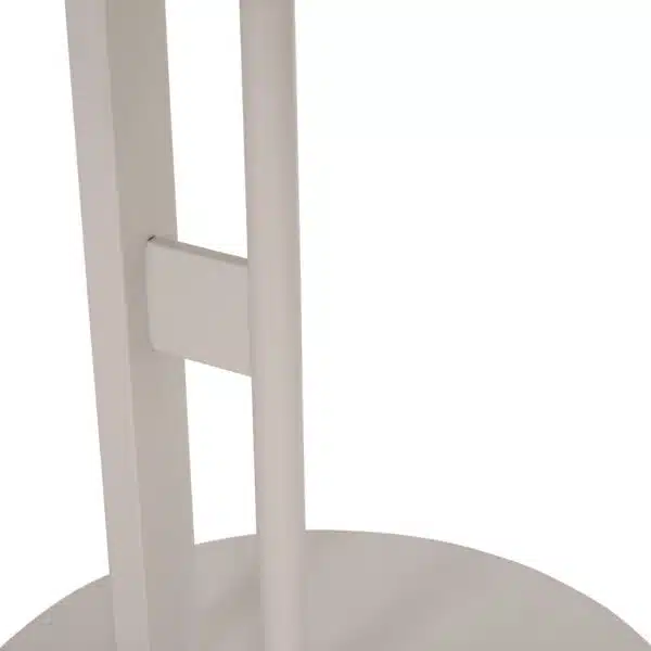 Alper Οβάλ Βοηθητικό Τραπέζι MDF Sonoma & Λευκό Μέταλλο 50x50x51cm - Image 9