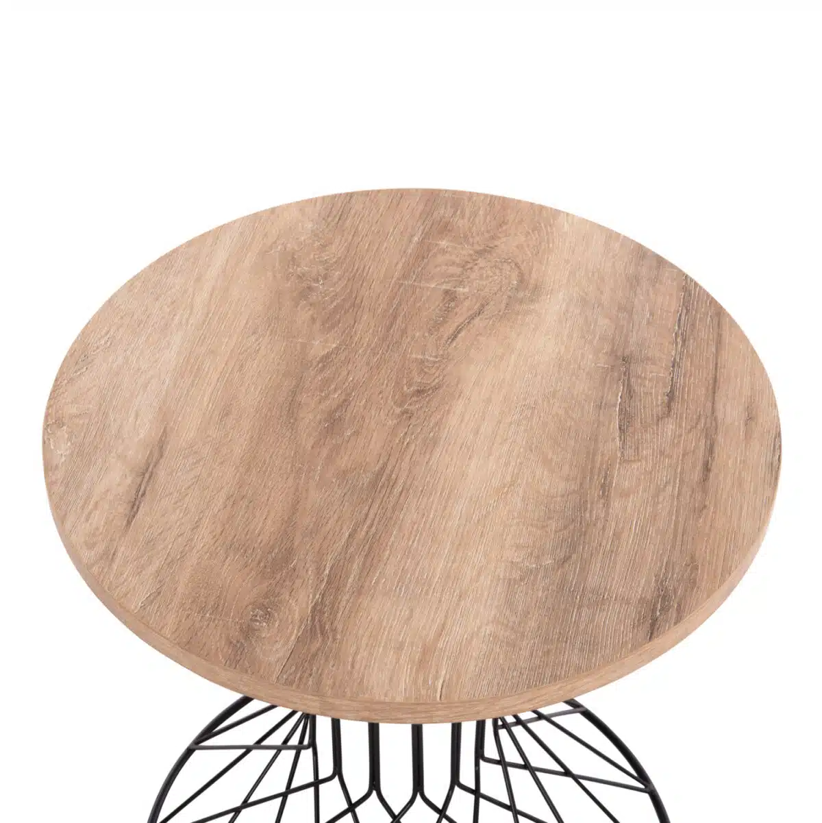 Keon Βοηθητικό Τραπέζι Σαλονιού MDF Sonoma & Μέταλλο Φ45x50cm - Image 5