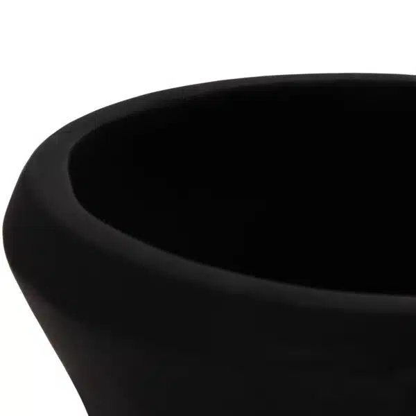 ΔΙΑΚΟΣΜΗΤΙΚΟ ΒΑΖΟ ΔΑΠΕΔΟΥ NEBULA HM4660.01S FIBER CEMENT ΜΑΥΡΟ--ΞΥΛΟ ΤΕΑΚ Φ45x115Υεκ - Image 9