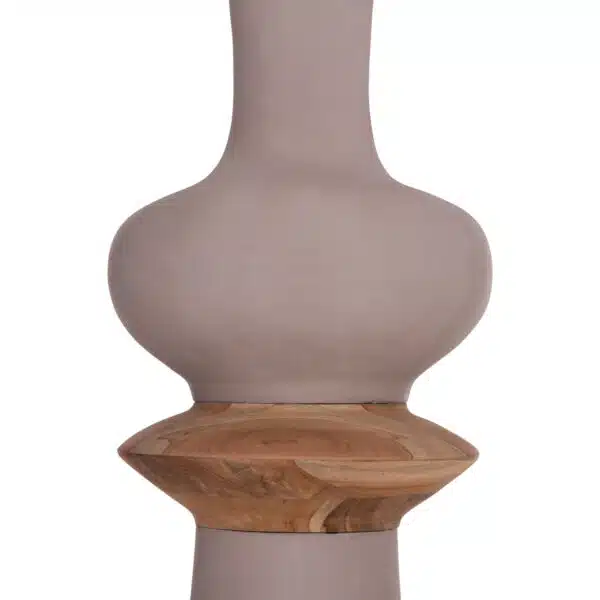 ΔΙΑΚΟΣΜΗΤΙΚΟ ΒΑΖΟ ΔΑΠΕΔΟΥ NEBULA HM4660.05L FIBER CEMENT TAUPE--ΞΥΛΟ ΤΕΑΚ Φ45x172Υεκ - Image 5