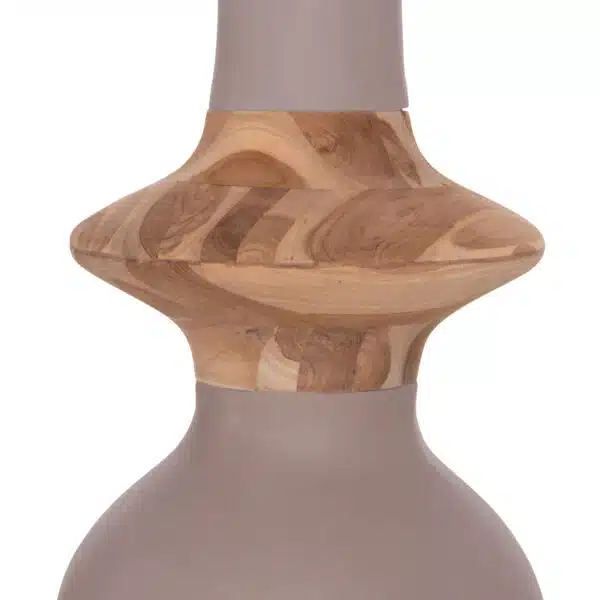 ΔΙΑΚΟΣΜΗΤΙΚΟ ΒΑΖΟ ΔΑΠΕΔΟΥ NEBULA HM4660.05M FIBER CEMENT TAUPE--ΞΥΛΟ ΤΕΑΚ Φ45x148Υεκ - Image 5