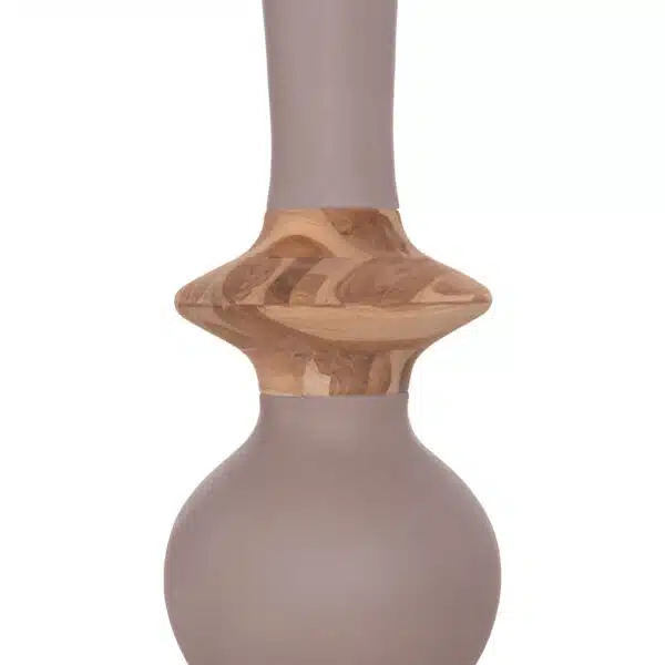 ΔΙΑΚΟΣΜΗΤΙΚΟ ΒΑΖΟ ΔΑΠΕΔΟΥ NEBULA HM4660.05M FIBER CEMENT TAUPE--ΞΥΛΟ ΤΕΑΚ Φ45x148Υεκ - Image 8
