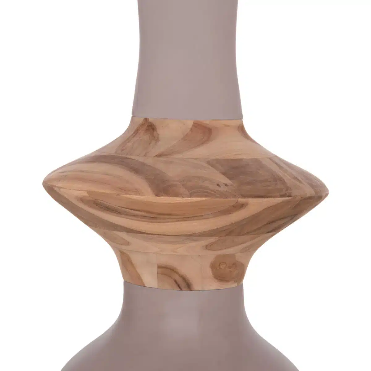 ΔΙΑΚΟΣΜΗΤΙΚΟ ΒΑΖΟ ΔΑΠΕΔΟΥ NEBULA HM4660.05S FIBER CEMENT TAUPE--ΞΥΛΟ ΤΕΑΚ Φ45x115Υεκ - Image 5