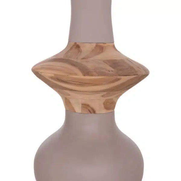 ΔΙΑΚΟΣΜΗΤΙΚΟ ΒΑΖΟ ΔΑΠΕΔΟΥ NEBULA HM4660.05S FIBER CEMENT TAUPE--ΞΥΛΟ ΤΕΑΚ Φ45x115Υεκ - Image 9