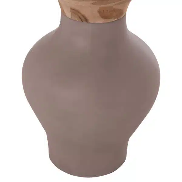 ΔΙΑΚΟΣΜΗΤΙΚΟ ΒΑΖΟ ΔΑΠΕΔΟΥ NEBULA HM4660.05S FIBER CEMENT TAUPE--ΞΥΛΟ ΤΕΑΚ Φ45x115Υεκ - Image 10