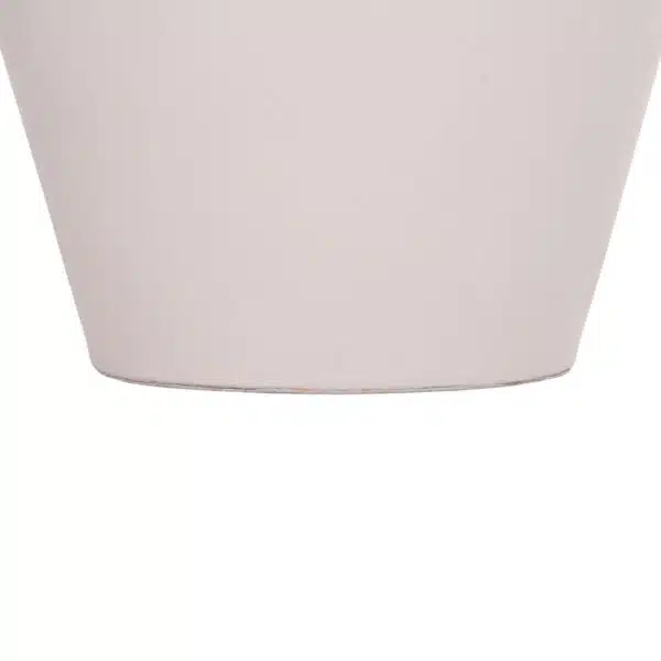 ΔΙΑΚΟΣΜΗΤΙΚΟ ΒΑΖΟ ΔΑΠΕΔΟΥ NEBULA HM4661.02 FIBER CEMENT ΛΕΥΚΟ--ΞΥΛΟ ΤΕΑΚ Φ60x115Υεκ. - Image 6