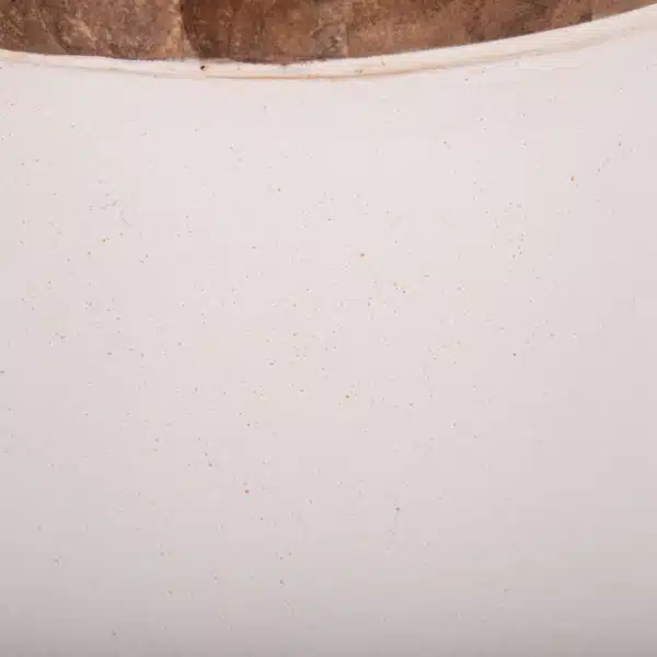 ΔΙΑΚΟΣΜΗΤΙΚΟ ΒΑΖΟ ΔΑΠΕΔΟΥ LINTER HM4662.02S FIBER CEMENT ΛΕΥΚΟ--ΞΥΛΟ ΤΕΑΚ Φ34x60Υεκ. - Image 6