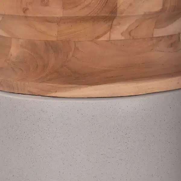 ΔΙΑΚΟΣΜΗΤΙΚΟ ΒΑΖΟ ΔΑΠΕΔΟΥ LINTER HM4662.03S FIBER CEMENT ΓΚΡΙ--ΞΥΛΟ ΤΕΑΚ Φ34x60Υεκ. - Image 9