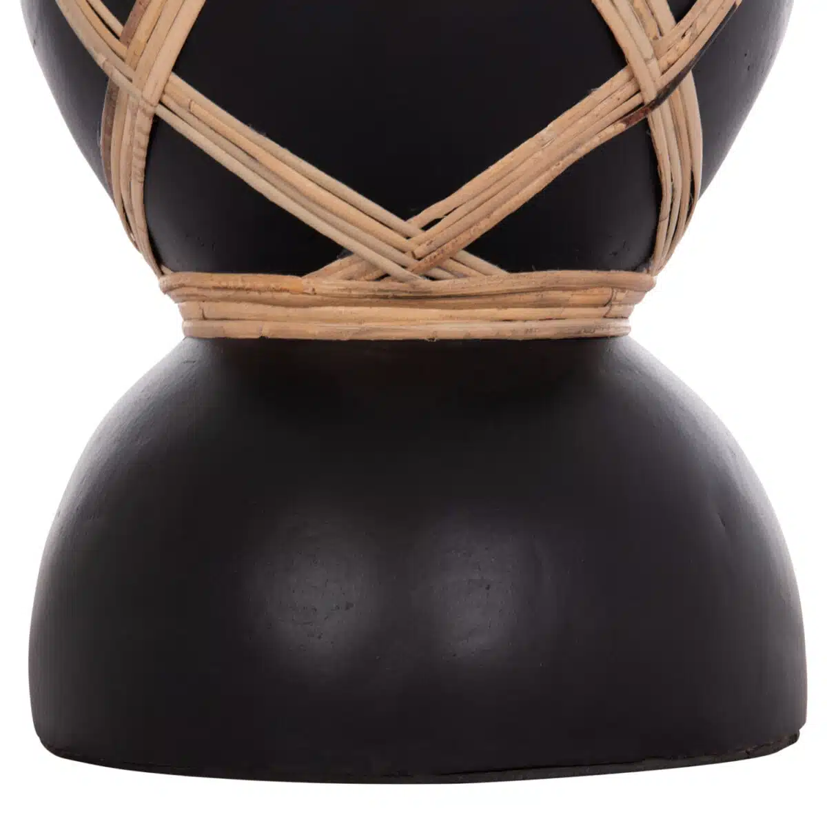 ΔΙΑΚΟΣΜΗΤΙΚΟ ΒΑΖΟ ΔΑΠΕΔΟΥ MAYNARD HM4672.01S TERRACOTTA ΜΑΥΡΟ-RATTAN Φ27.5x50Υ - Image 7