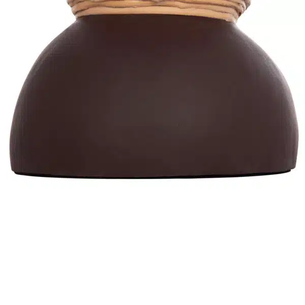 ΔΙΑΚΟΣΜΗΤΙΚΟ ΒΑΖΟ ΔΑΠΕΔΟΥ MAYNARD HM4672.07S TERRACOTTA ΣΟΚΟΛΑΤΙ-RATTAN Φ27.5x50Υεκ - Image 10
