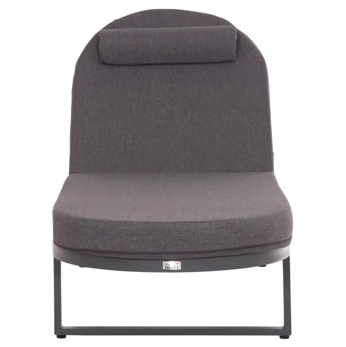 ΕΠΑΓΓΕΛΜATIKH ΞΑΠΛΩΣΤΡΑ MALLOW HM10715.03 ΣΚΟΥΡΟ ΓΚΡΙ ΑΛΟΥΜΙΝΙΟ & ΜΑΞΙΛΑΡΙ 198x71x103Υεκ - Image 3