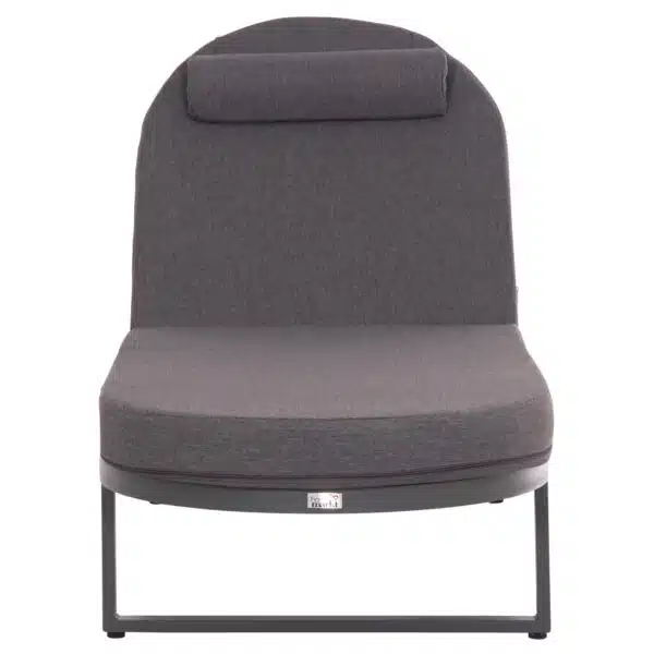 ΕΠΑΓΓΕΛΜATIKH ΞΑΠΛΩΣΤΡΑ MALLOW HM10715.03 ΣΚΟΥΡΟ ΓΚΡΙ ΑΛΟΥΜΙΝΙΟ & ΜΑΞΙΛΑΡΙ 198x71x103Υεκ - Image 3