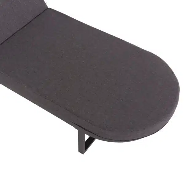 ΕΠΑΓΓΕΛΜATIKH ΞΑΠΛΩΣΤΡΑ MALLOW HM10715.03 ΣΚΟΥΡΟ ΓΚΡΙ ΑΛΟΥΜΙΝΙΟ & ΜΑΞΙΛΑΡΙ 198x71x103Υεκ - Image 9