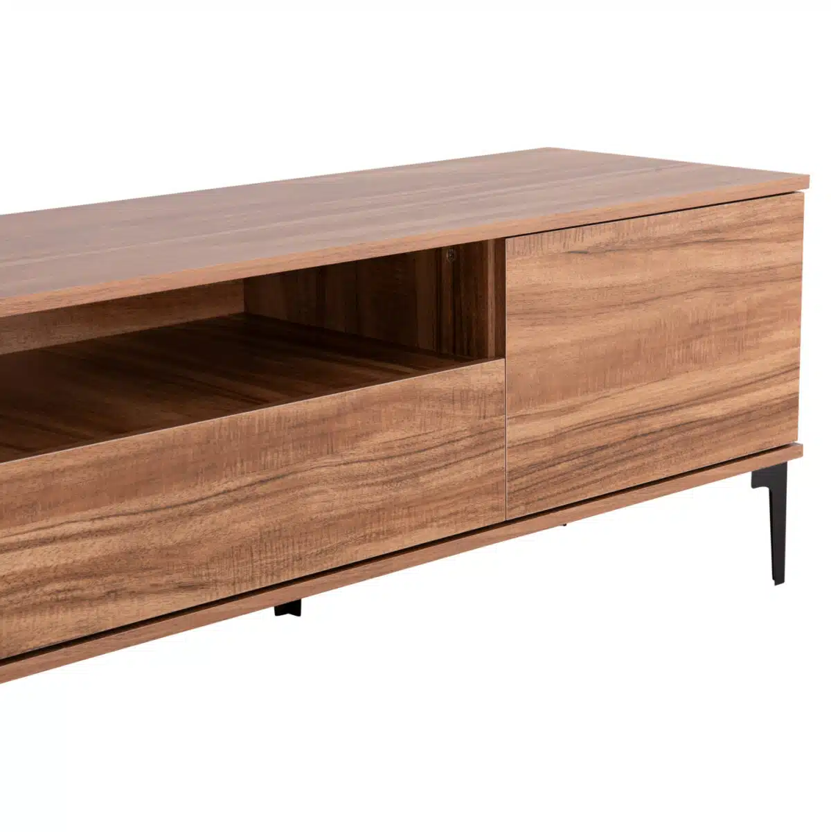 ΕΠΙΠΛΟ ΤΗΛΕΟΡΑΣΗΣ ΣΕΙΡΑ HARRY HM18008.01 ΜΕΛΑΜΙΝΗ ΦΥΣΙΚΟ ΞΥΛΟΥ-ΜΑΥΡΟ 200x40x47,5Υεκ. - Image 7