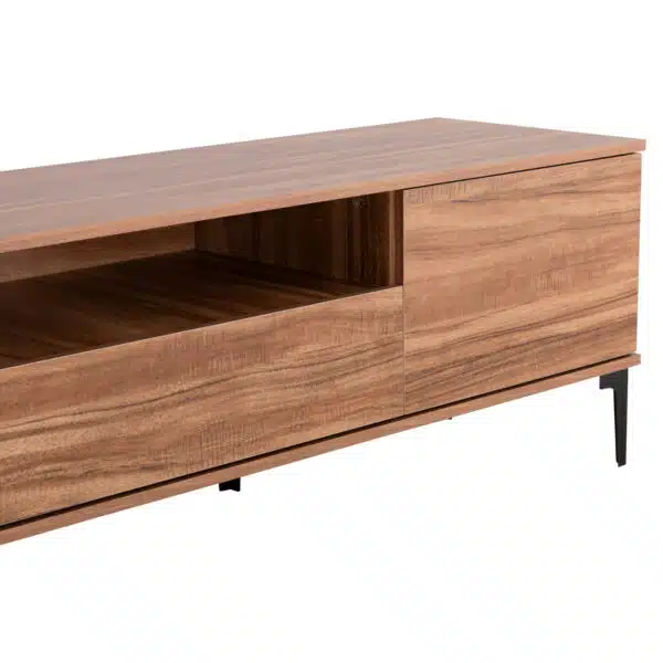 ΕΠΙΠΛΟ ΤΗΛΕΟΡΑΣΗΣ ΣΕΙΡΑ HARRY HM18008.01 ΜΕΛΑΜΙΝΗ ΦΥΣΙΚΟ ΞΥΛΟΥ-ΜΑΥΡΟ 200x40x47,5Υεκ. - Image 7