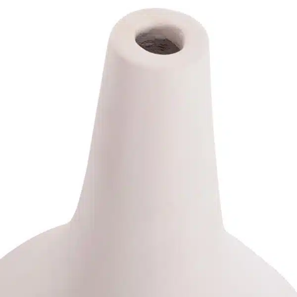 ΕΠΙΤΡΑΠΕΖΙΟ ΔΙΑΚΟΣΜΗΤΙΚΟ ΒΑΖΟ DENI HM4663.02L FIBER CEMENT ΣΕ ΛΕΥΚΟ--Φ26x39Υεκ - Image 8