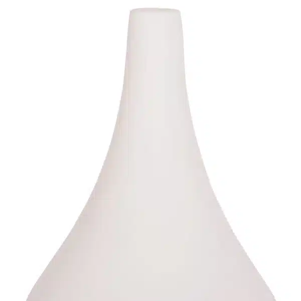 ΕΠΙΤΡΑΠΕΖΙΟ ΔΙΑΚΟΣΜΗΤΙΚΟ ΒΑΖΟ DENI HM4663.02S FIBER CEMENT ΣΕ ΛΕΥΚΟ--Φ15x27Υεκ. - Image 4