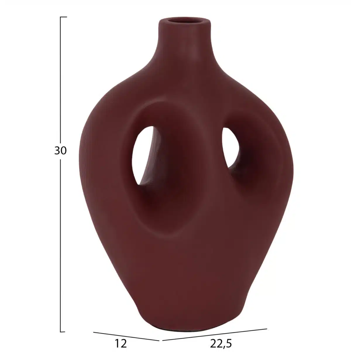 ΕΠΙΤΡΑΠΕΖΙΟ ΔΙΑΚΟΣΜΗΤΙΚΟ ΒΑΖΟ FLIKER HM4666.03L ΤΕΡΑΚΟΤΑ ΣΕ ΒΥΣΣΙΝΙ--22.5x12x30Υεκ. - Image 2