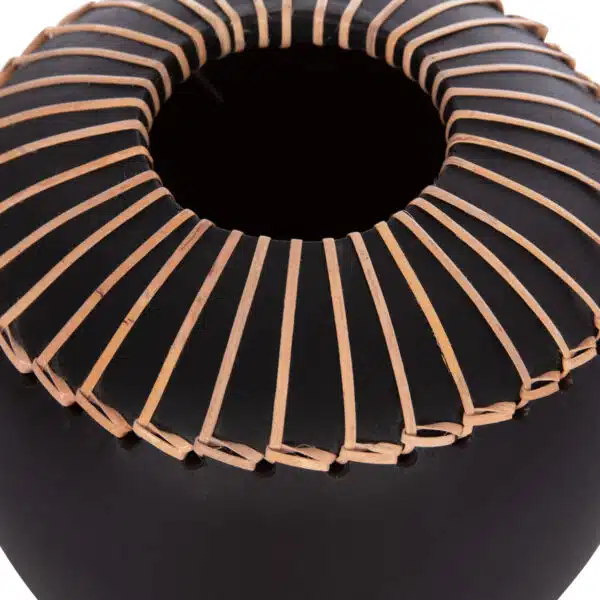 ΕΠΙΤΡΑΠΕΖΙΟ ΔΙΑΚΟΣΜΗΤΙΚΟ ΒΑΖΟ LENNOX HM4675.01L TΕΡΑΚΟΤΑ ΣΕ ΜΑΥΡΟ--Φ22x20Υεκ. - Image 10