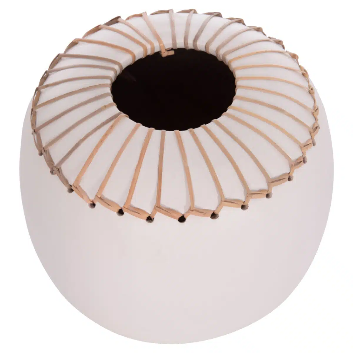 ΕΠΙΤΡΑΠΕΖΙΟ ΔΙΑΚΟΣΜΗΤΙΚΟ ΒΑΖΟ LENNOX HM4675.02L TΕΡΑΚΟΤΑ ΣΕ ΛΕΥΚΟ--Φ22x20Υεκ. - Image 4