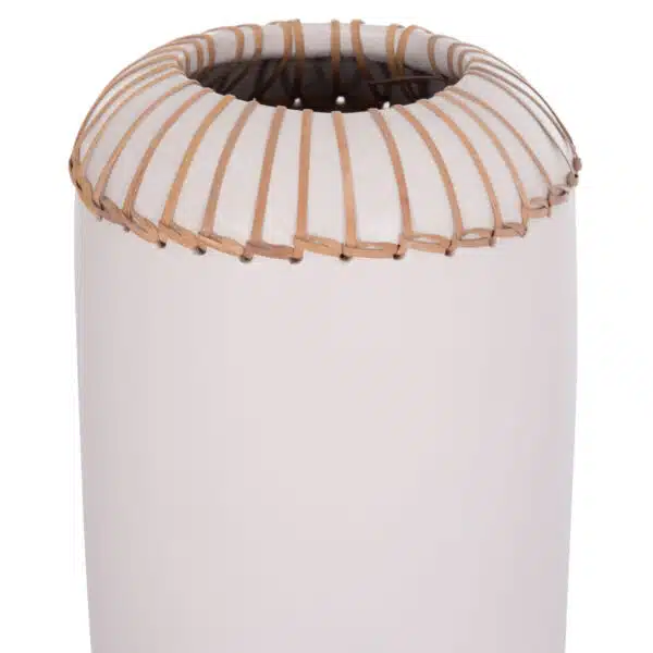 ΕΠΙΤΡΑΠΕΖΙΟ ΔΙΑΚΟΣΜΗΤΙΚΟ ΒΑΖΟ LENNOX HM4675.02S TΕΡΑΚΟΤΑ ΣΕ ΛΕΥΚΟ--Φ18x33Υεκ. - Image 4