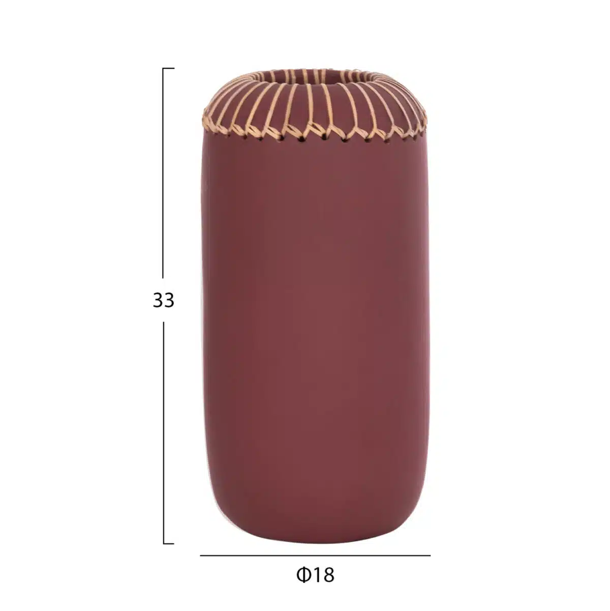ΕΠΙΤΡΑΠΕΖΙΟ ΔΙΑΚΟΣΜΗΤΙΚΟ ΒΑΖΟ LENNOX HM4675.06S TΕΡΑΚΟΤΑ ΣΕ ΒΥΣΣΙΝΙ--Φ18x33Υεκ. - Image 2