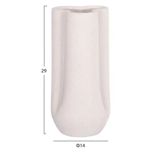 ΕΠΙΤΡΑΠΕΖΙΟ ΚΕΡΑΜΙΚΟ ΔΙΑΚΟΣΜΗΤΙΚΟ GLAΖΕ HM4612.01 ΚΡΥΣΤΑΛΛΙΚΟ ΥΠΟΛΕΥΚΟ Φ14x29Υεκ - Image 2