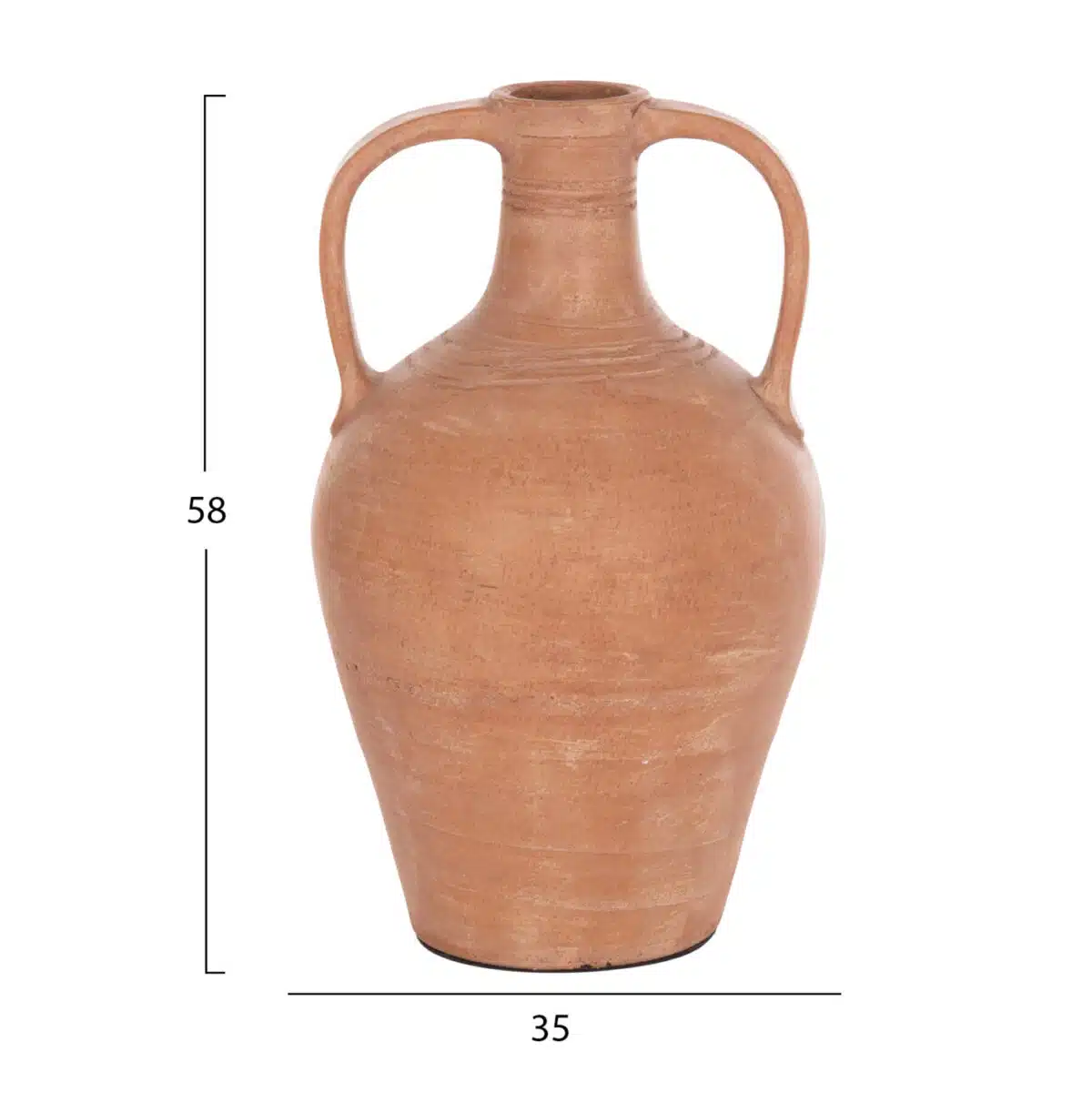 ΔΙΑΚΟΣΜΗΤΙΚΟΣ ΑΜΦΟΡΕΑΣ FEAX HM4676.08L ΤΕΡΑΚΟΤΑ ΣΕ ΦΥΣΙΚΟ--35x35x58Υεκ. - Image 2