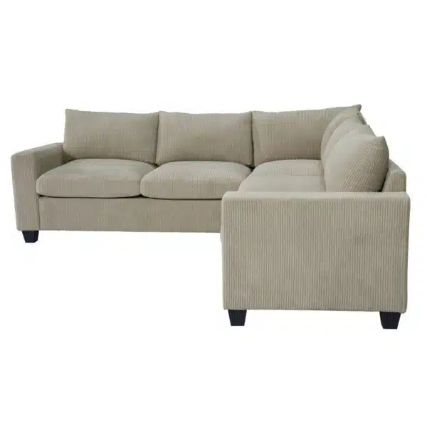 ΓΩΝΙΑΚΟΣ ΚΑΝΑΠΕΣ CALDER HM3286.03 ΜΠΕΖ ΥΦΑΣΜΑ 254x254x91Υεκ. - Image 3