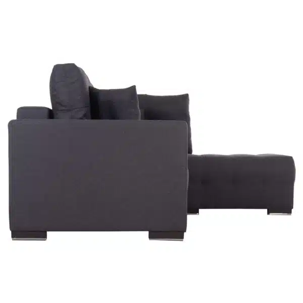 ΓΩΝΙΑΚΟΣ ΚΑΝΑΠΕΣ-ΚΡΕΒΑΤΙ ΜΕ ΑΠΟΘ.ΧΩΡΟ TRENDSTON HM3302.01R ΓΚΡΙ ΥΦΑΣΜΑ 298x177x95Υεκ - Image 5