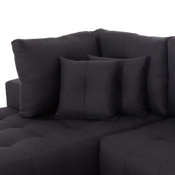 ΓΩΝΙΑΚΟΣ ΚΑΝΑΠΕΣ-ΚΡΕΒΑΤΙ ΜΕ ΑΠΟΘ.ΧΩΡΟ TRENDSTON HM3302.01L ΓΚΡΙ ΥΦΑΣΜΑ 298x177x95Υεκ - Image 7