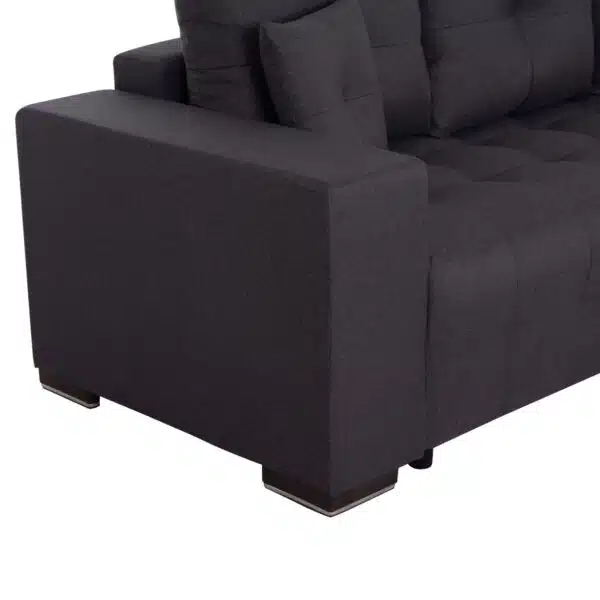 ΓΩΝΙΑΚΟΣ ΚΑΝΑΠΕΣ-ΚΡΕΒΑΤΙ ΜΕ ΑΠΟΘ.ΧΩΡΟ TRENDSTON HM3302.01R ΓΚΡΙ ΥΦΑΣΜΑ 298x177x95Υεκ - Image 9