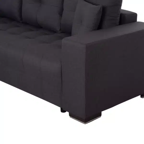 ΓΩΝΙΑΚΟΣ ΚΑΝΑΠΕΣ-ΚΡΕΒΑΤΙ ΜΕ ΑΠΟΘ.ΧΩΡΟ TRENDSTON HM3302.01L ΓΚΡΙ ΥΦΑΣΜΑ 298x177x95Υεκ - Image 9