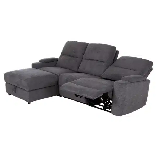 ΚΑΝΑΠΕΣ ΑΡΙΣΤΕΡΗ ΓΩΝΙΑ SYNTHIA HM3308.03L ΑΝΑΚΛΙΣΗ & ΑΠΟΘ.ΧΩΡΟΣ--ΓΚΡΙ 245x170x98Υεκ - Image 4
