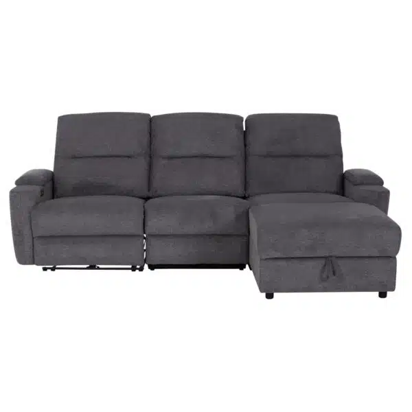 ΚΑΝΑΠΕΣ ΔΕΞΙΑ ΓΩΝΙΑ SYNTHIA HM3308.03R ΑΝΑΚΛΙΣΗ & ΑΠΟΘ.ΧΩΡΟΣ--ΓΚΡΙ 245x170x98Υεκ - Image 3