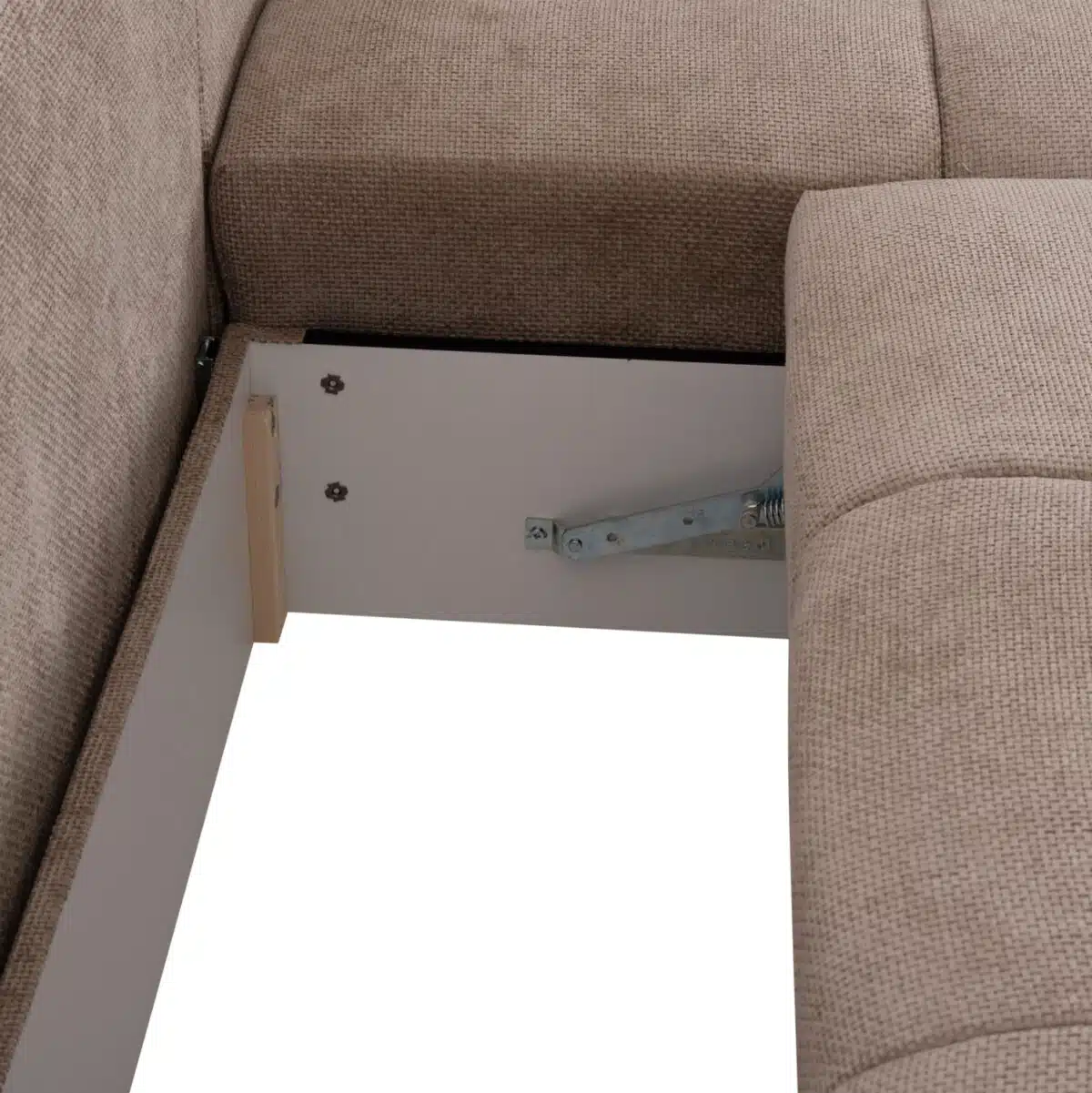 ΚΑΝΑΠΕΣ ΚΡΕΒΑΤΙ ΔΕΞΙΑ ΓΩΝΙΑ COMFYRA HM3336.03R ΜΠΕΖ ΥΦΑΣΜΑ 270x181x75Υεκ - Image 10